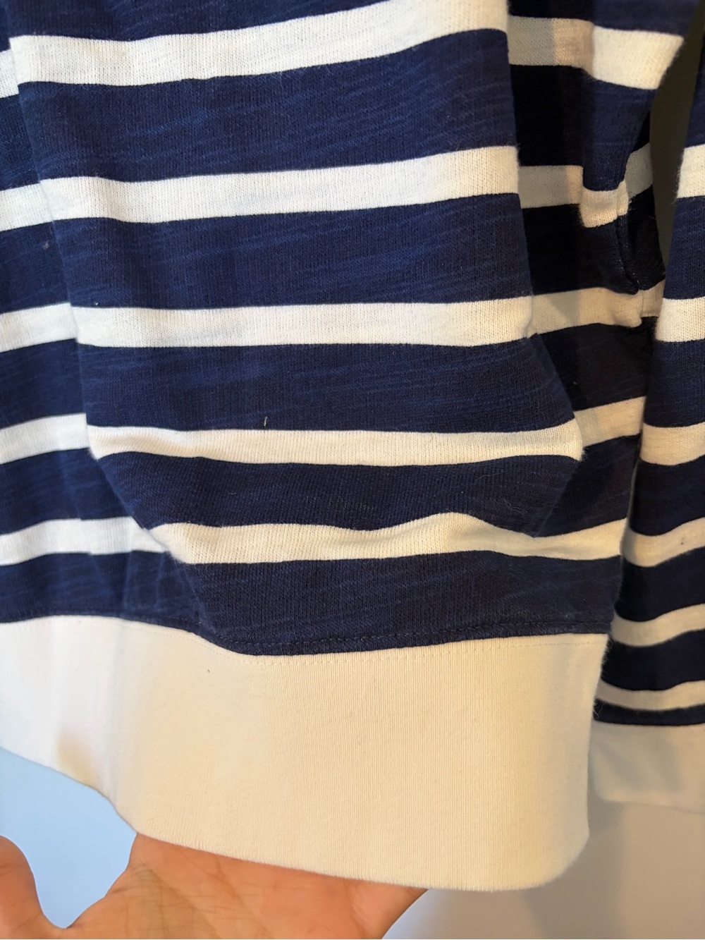 J. Crew Vintage cotton terry crewneck pullover in stripe - Small - Picture 7 of 13